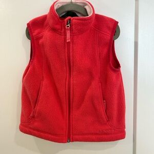 L.L. Bean Fleece Vest (Size 4 kids, pink)
